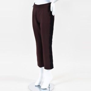 DOLCE & GABBANA Wool Pants with Lace